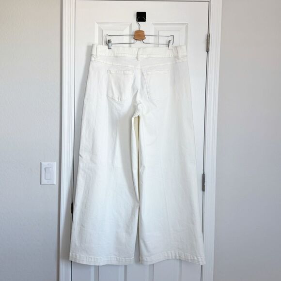 NEW SPANXshape EveryWear Wide Leg Jeans in Chalk Shaping Office Career Size 3X - Picture 9 of 13